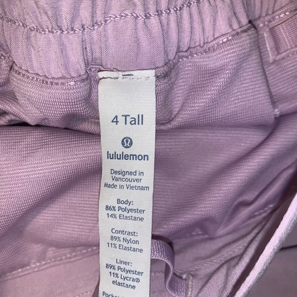 ❗️SOLD❗️Lululemon Purple Hotty Hot 4” Short - Picture 4 of 7